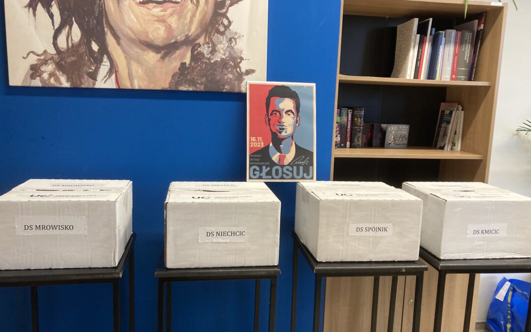 Mieszkańcy naszych akademików na wyborach