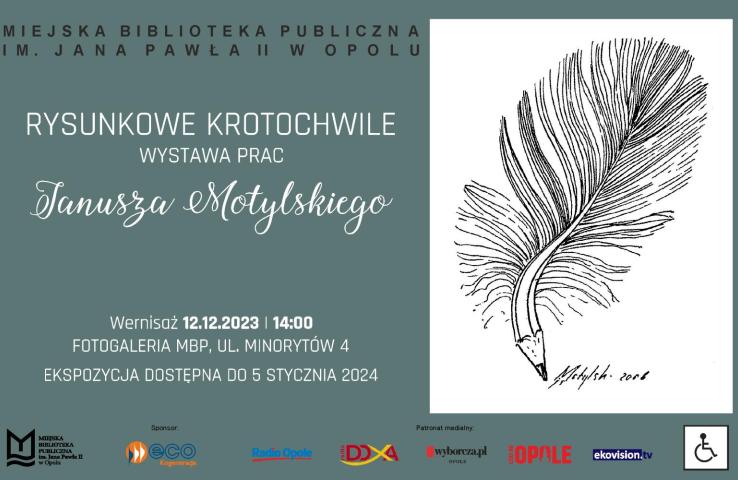  Wernisaż Janusza Motylskiego w Miejskiej Bibliotece Publicznej w Opolu