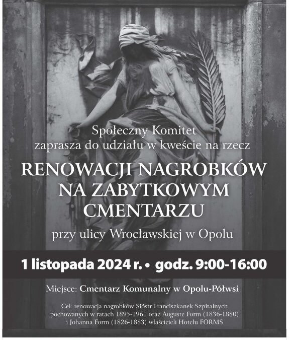Zabytkowe nagrobki przy ul. Wrocławskiej potrzebują wsparcia!